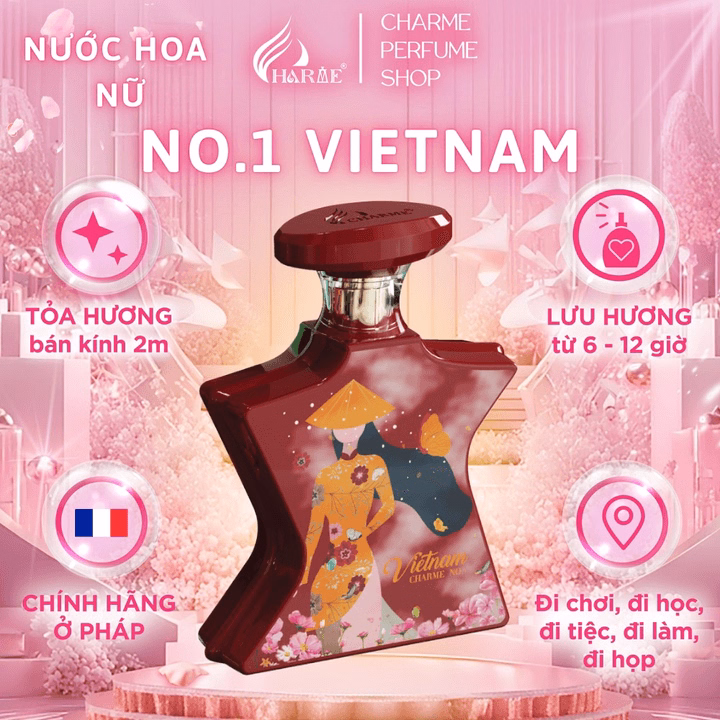Nước Hoa Nữ Charme N0.1 Vietnam 15Ml Hương Hoa Sen Nhẹ Nhàng Thanh Mát Tinh Tế Chính Hãng