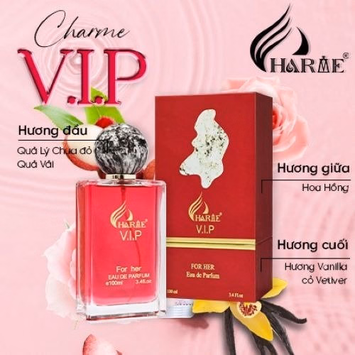 Nước Hoa Nữ Charme V.I.P 100Ml Lưu Hương Lâu Phong Cách Quyến Rũ, Sang Trọng, Nước Hoa Chính Hãng - Ảnh 4