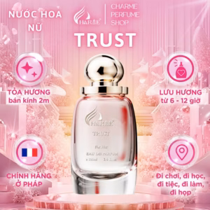 Nước Hoa Nữ Charme Trust 100Ml Bản Mới 2024, Hương Hoa Cỏ Trái Cây, Tươi Mát, Lưu Hương Lâu