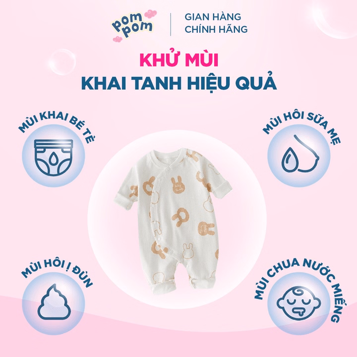 Túi 600Ml- Dành Cho Bé Sơ Sinh - Gel Giặt Xả 2In1- Sạch Sâu Kháng Khuẩn - Khử Mùi Nôn Trớ, Ọc Sữa, Tè Khai-Lưu Hương Phấn Thơm Dịu Nhẹ - Ảnh 4