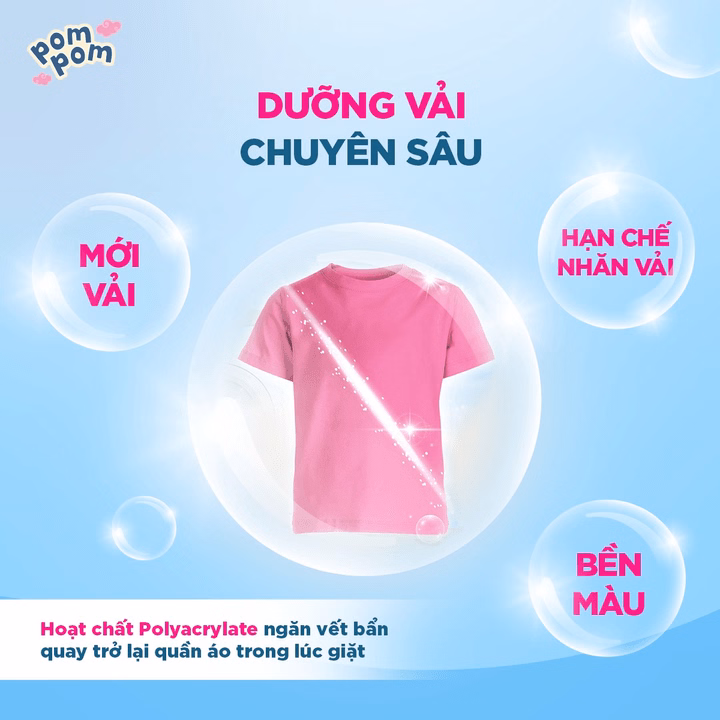 Túi 600Ml- Dành Cho Cả Nhà - Gel Giặt Xả 2In1"Lành"- Sạch Sâu Vết Bẩn - Dưỡng Mới Vải - Lưu Hương Tích Hợp Kháng Khuẩn An Toàn Cho Đồ Lót - Ảnh 4