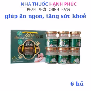 Yến Chưng Đường Ăn Kiêng Like Nest Giúp Đẹp Dáng, Đẹp Da Hộp 6 Hũ - Gia Bảo