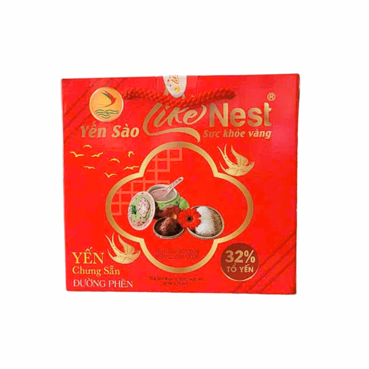 Tổ Yến Chưng Cao Cấp Đường Phèn Like Nest Giúp Ăn Ngủ Ngon, Tăng Sức Khoẻ Hộp 6 Hũ - Gia Bảo - Ảnh 8