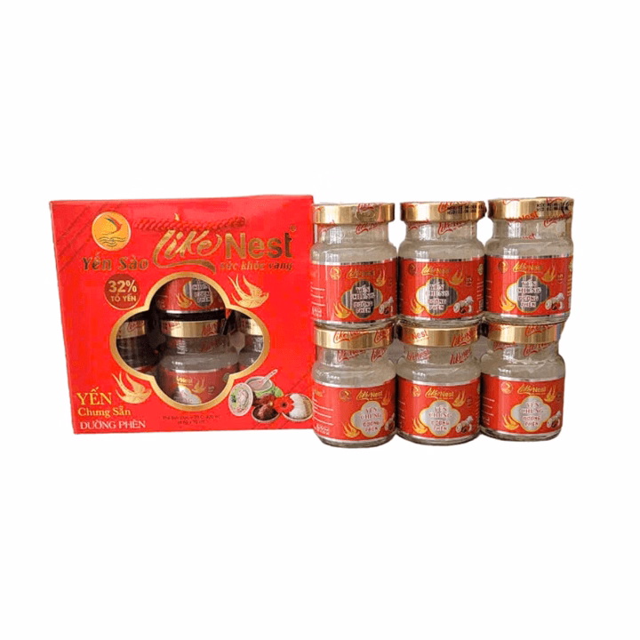 Tổ Yến Chưng Cao Cấp Đường Phèn Like Nest Giúp Ăn Ngủ Ngon, Tăng Sức Khoẻ Hộp 6 Hũ - Gia Bảo - Ảnh 4