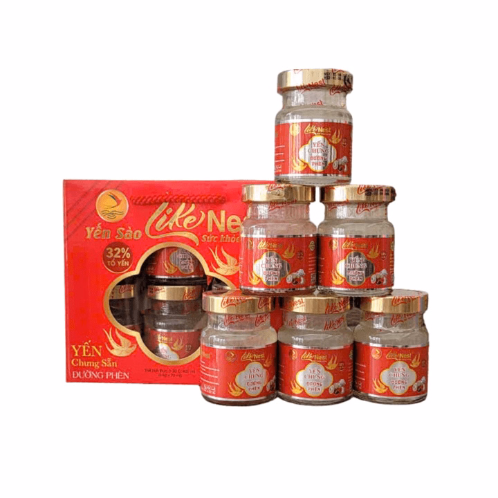 Tổ Yến Chưng Cao Cấp Đường Phèn Like Nest Giúp Ăn Ngủ Ngon, Tăng Sức Khoẻ Hộp 6 Hũ - Gia Bảo - Ảnh 7