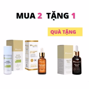 [Mua 2 Tặng 1] Kem Trị Nám White Melasma Renoskin Và Serum Trị Nám Tranexamic Malanin Renoskin Tặng Serum Tái Tạo Da White Peel Renoskin