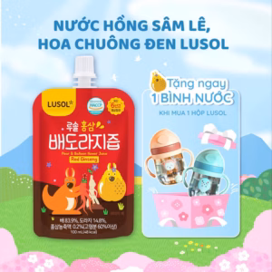 Nước Hồng Sâm Lê Hoa Chuông Lusol Cho Bé Từ 12 Tháng Tuổi