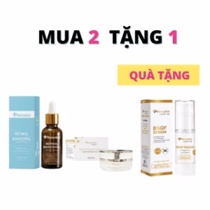 Combo 3 Bước Chống Lão Hóa – Sáng Da – Ngừa Nám Rỗ Ràng (Retinol Bakuchiol + B5Gf + Whitening Skin)