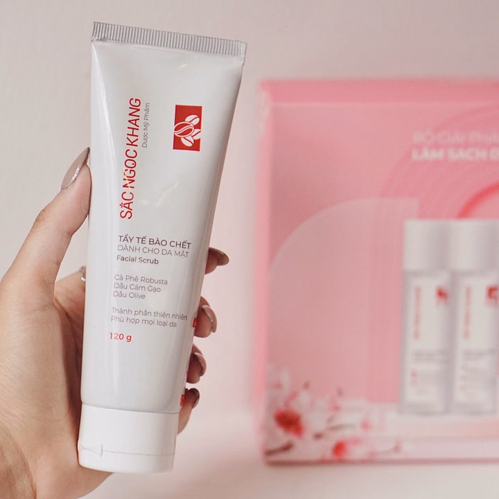 Bộ Làm Sạch Da Từ Thảo Dược Sắc Ngọc Khang (Nước Tẩy Trang + Sữa Rửa Mặt + Nước Hoa Hồng + Tẩy Tế Bào Chết Da Mặt) - Ảnh 4