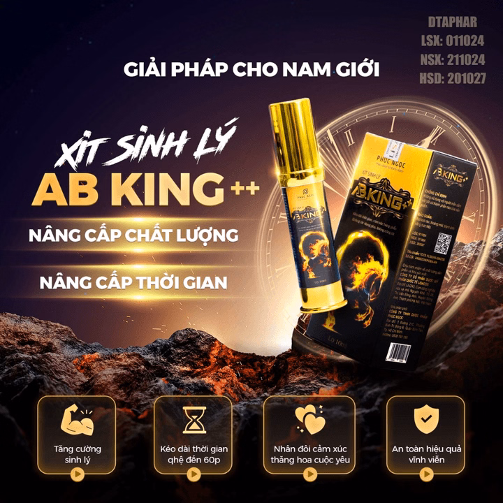 Xịt Ab.King Hỗ Trợ Kéo Dài Thời Gian Quan Hệ Hiệu Quả Nhanh Chai 10Ml - Ảnh 2