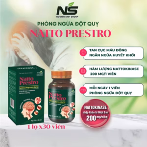 Hỗ Trợ Phòng Tai Biến Đột Quỵ Natto Presto - Tpbvsk 30 Viên Nguyên Sinh Group