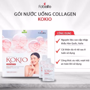 Gói Uống Collagen Kokio Hỗ Trợ Làm Đẹp, Trắng Da, Giảm Oxy Hóa - Fobelife