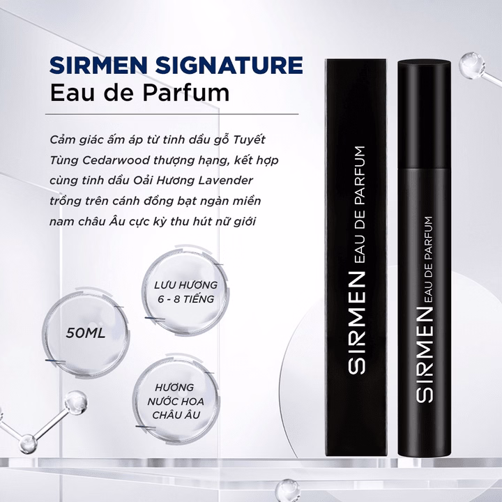 Combo Barcelona Europe Xịt Thơm Miệng Mint Cool Spray & 01 Chai Nước Hoa Nam Sirmen Eau De Parfum Châu Âu Europe - Sirmen - Ảnh 3