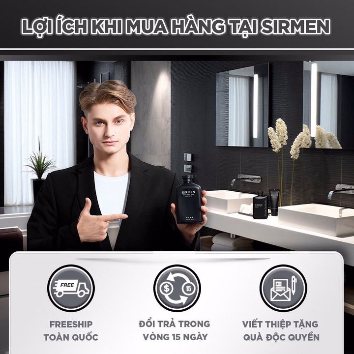 Combo Milan Europe Gồm 2 Sữa Tắm Gội Nam 4 In 1 Hương Nước Hoa Châu Âu - Sirmen - Ảnh 8
