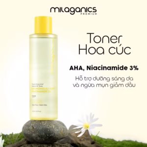 Toner Hoa Cúc Giúp Giảm Mụn Sáng Da Xỉn Màu 240Ml-Milaganics