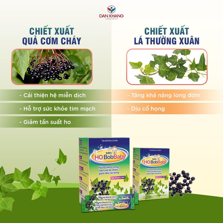 Siro Ho Cho Bé Bobbaby Dân Khang Hỗ Trợ Thanh Họng Giảm Đau Rát Do Ho - Dân Khang - Ảnh 3