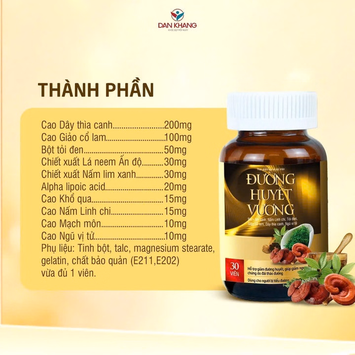 Viên Uống Giảm Đường Huyết - Đường Huyết Vương - Ảnh 4