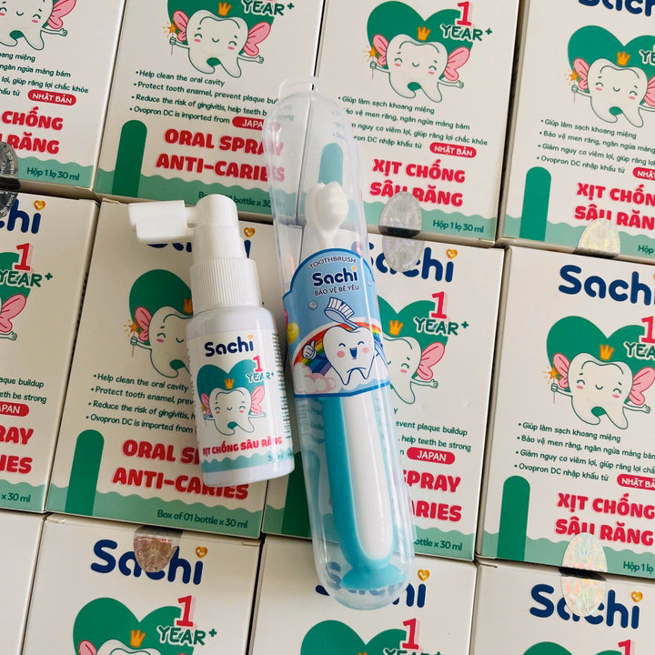 Xịt Chống Sâu Răng Sachi 30Ml Cho Bé Tặng Kèm Bàn Chải L104 - Lady'S Passion
