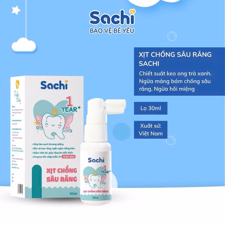Xịt Chống Sâu Răng Sachi 30Ml Cho Bé Tặng Kèm Bàn Chải L104 - Lady'S Passion - Ảnh 4