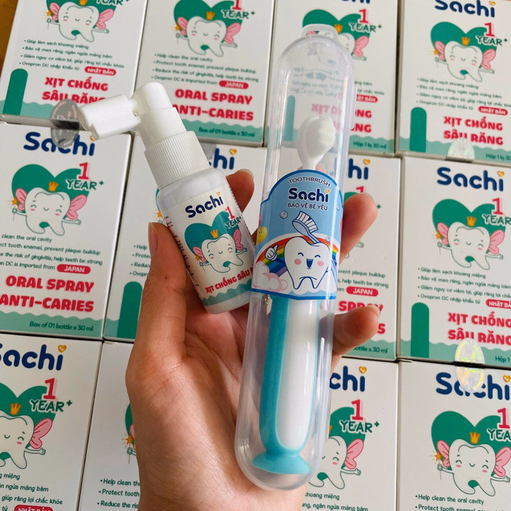 Xịt Chống Sâu Răng Sachi 30Ml Cho Bé Tặng Kèm Bàn Chải L104 - Lady'S Passion - Ảnh 8
