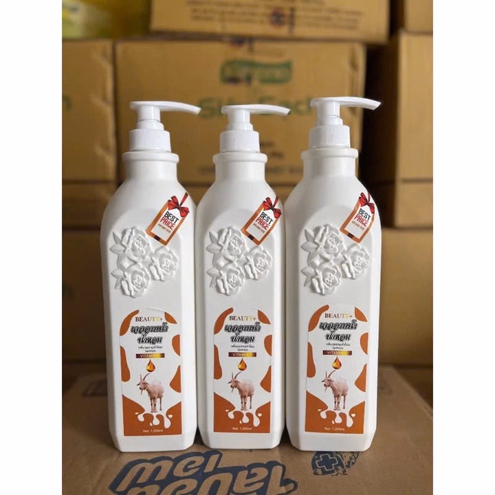 Sữa Tắm Dê Thái Siêu To 1200Ml Thơm Nước Hoa, Trắng Da - Gdn - Ảnh 4