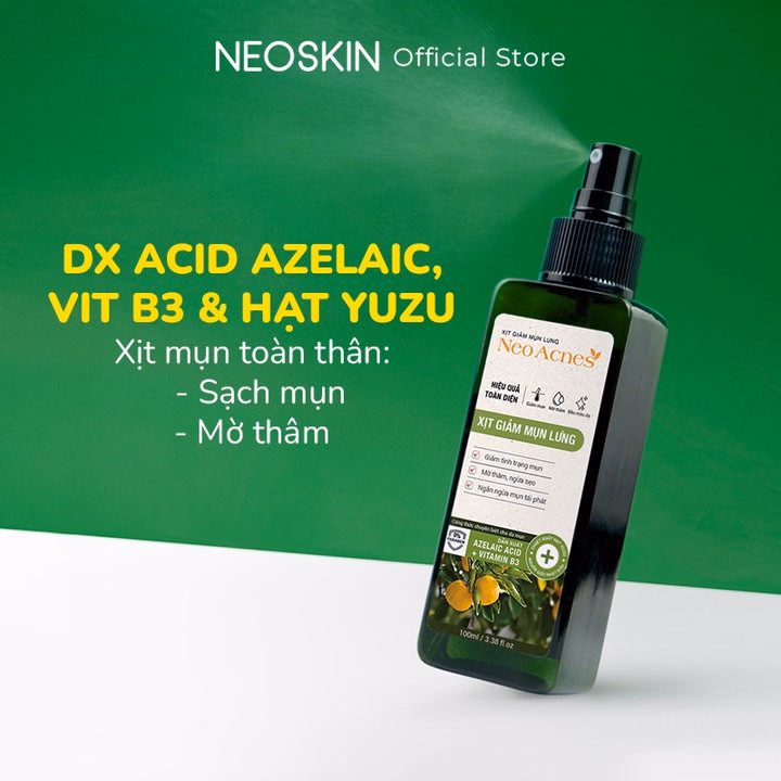 Xịt Mụn Lưng Neoacnes Hỗ Trợ Giảm Mụn, Mờ Thâm 100Ml - Ảnh 4