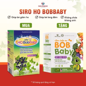 Siro Ho Cho Bé Bobbaby Dân Khang Hỗ Trợ Thanh Họng Giảm Đau Rát Do Ho - Dân Khang