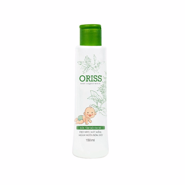 Sữa Tắm Gội Ngừa Rôm Sẩy An Toàn Cho Bé Oriss Baby Liquid Wash 150Ml - Ảnh 3