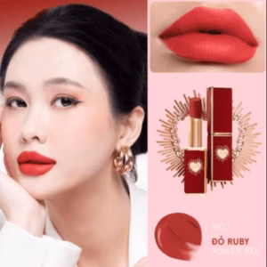 M.O.I-Son Lì Cao Cấp Queen Of Rose No.1 Power Red - Màu Đỏ Ruby