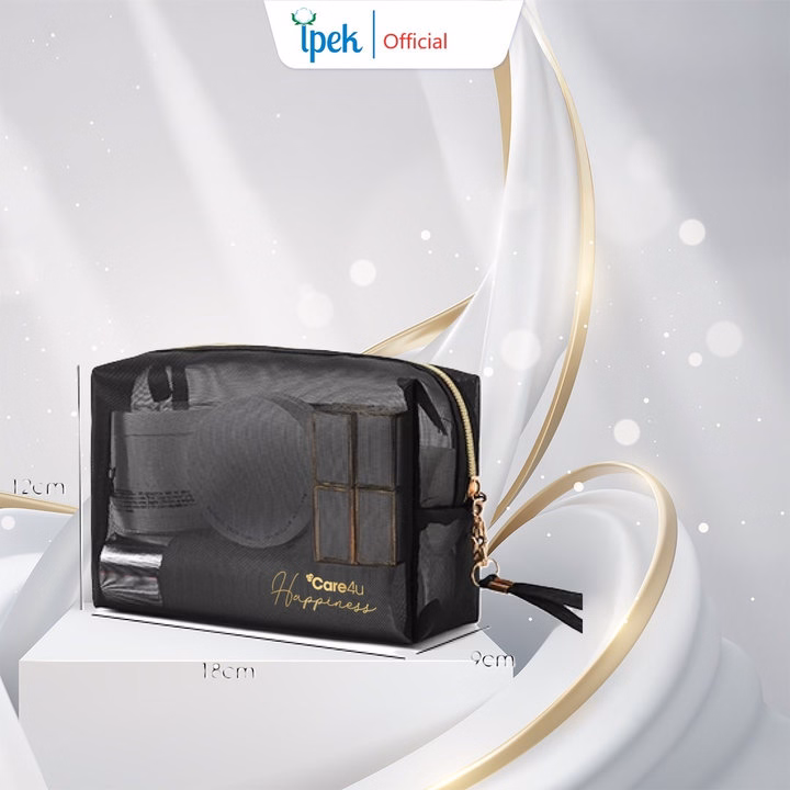 Túi Đựng Mỹ Phẩm Cao Cấp Care4U 18X9X12 Cm