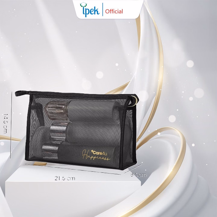Túi Đựng Mỹ Phẩm Cao Cấp Care4U 21.5X8.5X14.5 Cm