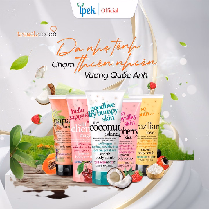 Tẩy Da Chết Mềm Mịn Da Toàn Thân Nhiều Mùi Hương 225Ml -Treaclemoon