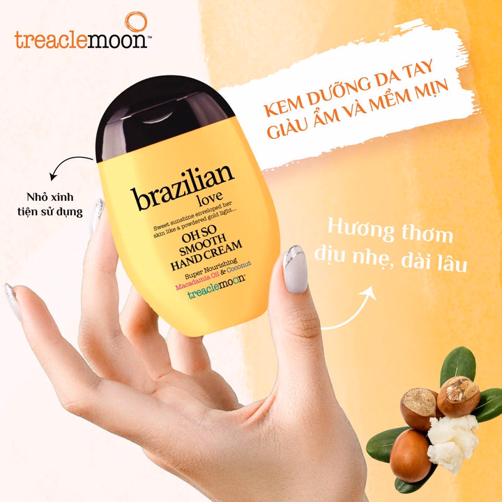 Kem Dưỡng Da Tay Chiết Xuất Mâm Xôi, Kẹo Ngọt, Dừa, Nhiệt Đới 75Ml- Treaclemoon - Ảnh 2