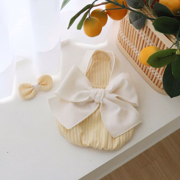 Váy Vàng Nơ Xinh Từ 1-7Kg Dành Cho Chó Mèo - Ảnh 2