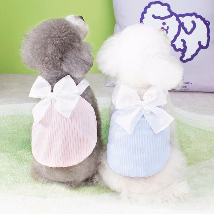 Váy Xanh Dương Nơ Xinh Từ 1-7Kg Dành Cho Chó Mèo - Ảnh 4