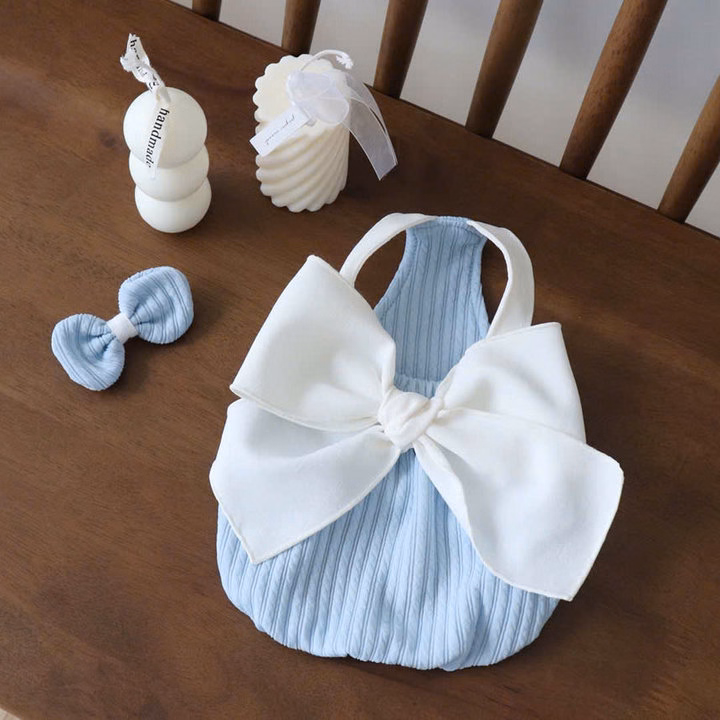 Váy Xanh Dương Nơ Xinh Từ 1-7Kg Dành Cho Chó Mèo