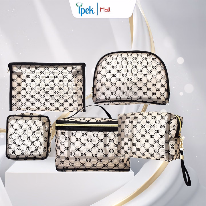 Túi Đựng Mỹ Phẩm Họa Tiết Cao Cấp Nhiều Size Care4U