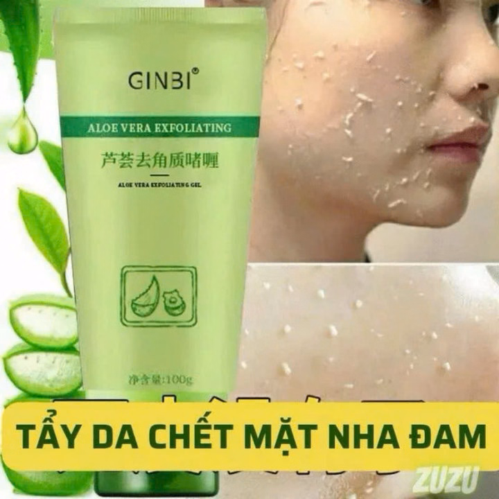 Gel Tẩy Tế Bào Chết Da Mặt Ginbi Chiết Xuất Nha Đam Làm Sạch Da Bã Nhờn, Bụi Bẩn 100G - Gdn - Ảnh 7