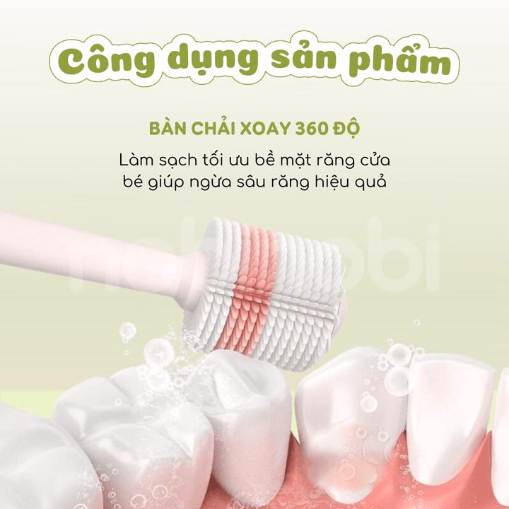 (Nội Địa Nhật) Bàn Chải Đánh Răng Smartangel Làm Sạch 360 Độ Lông Mềm Cho Bé - Ảnh 4