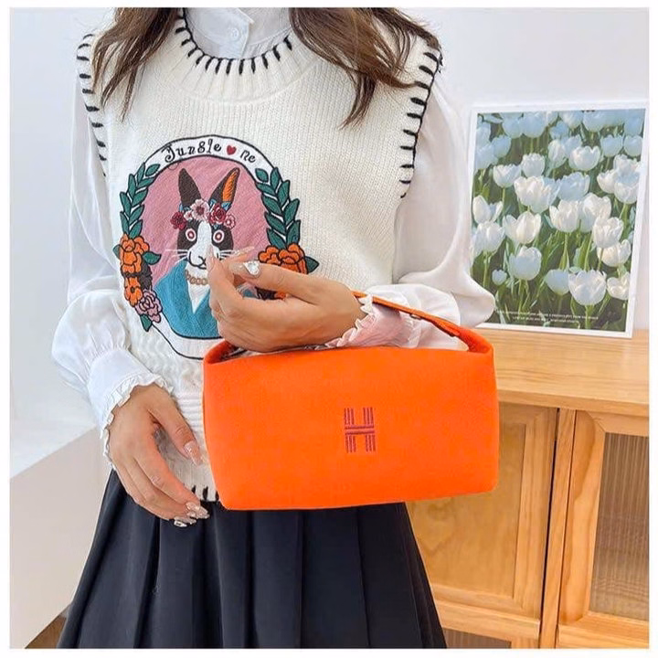 Túi Đựng Mỹ Phẩm Chữ H Tiện Lợi - Ảnh 7