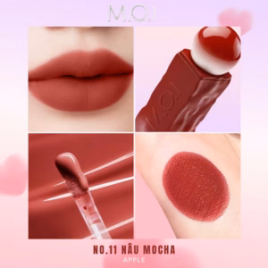 M.O.I - Son Tint Lì Cotton Candy No.11 Apple - Nâu Mocha