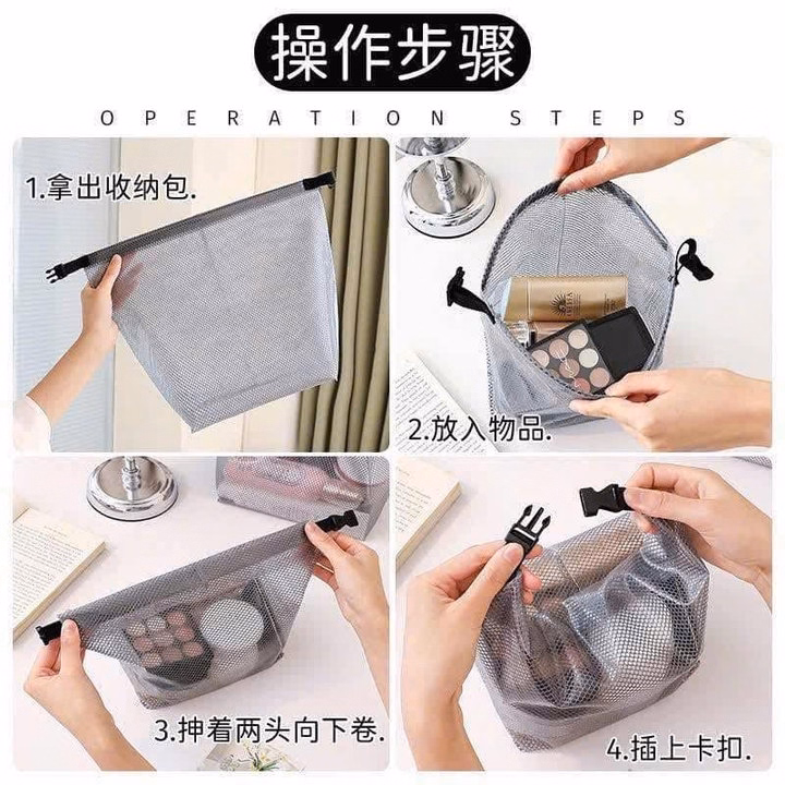 Túi Lưới Đựng Mĩ Phẩm Chống Nước Tiện Ích - Ảnh 3