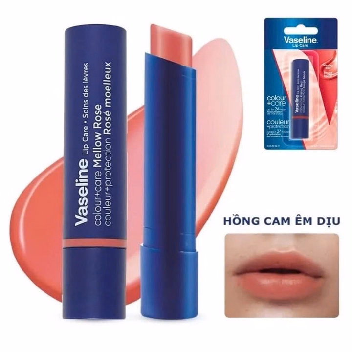 Son Dưỡng Môi Có Màu Vaseline Colour+Care Kissing Red 3G -Gdn - Ảnh 8