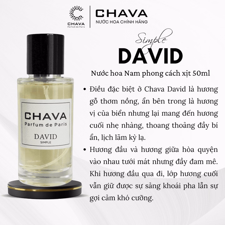 Simple David 50Ml - Chava - Ảnh 3