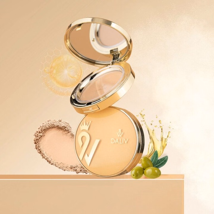 Hộp Phấn Phủ Siêu Mịn Kiềm Dầu 20G Daliv - Ảnh 2
