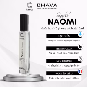 Nước Hoa Nữ Mini Simple Naomi 10Ml Phong Cách Xịt - Chava