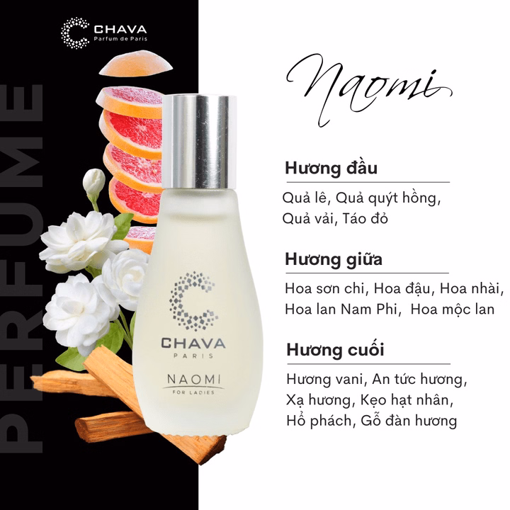 Nước Hoa Nữ Mini Simple Naomi 12Ml Phong Cách Lăn - Chava - Ảnh 2