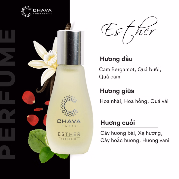 Nước Hoa Nữ Mini Simple Esther 12Ml Phong Cách Lăn - Chava - Ảnh 2