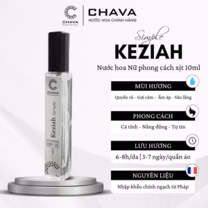 Nước Hoa Nữ Mini Simple Keziah 10Ml Phong Cách Xịt - Chava