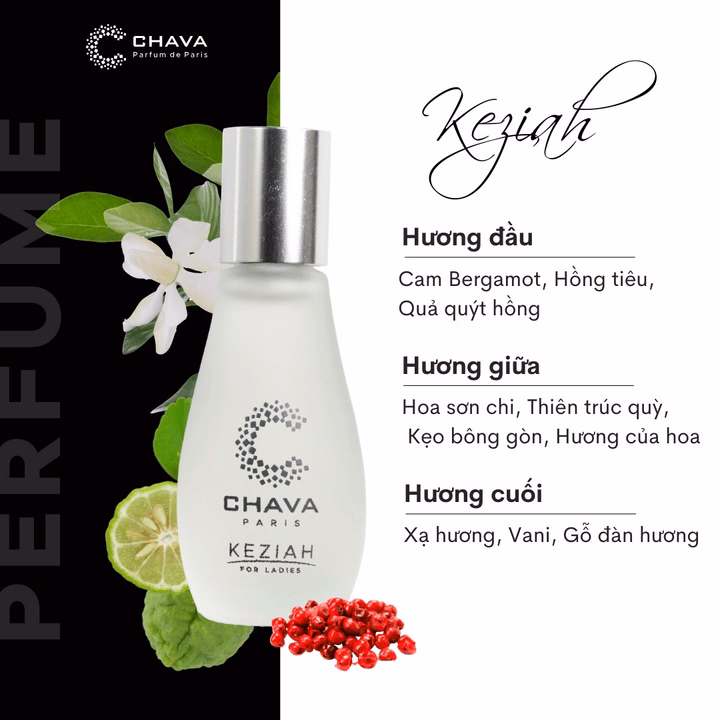 Nước Hoa Nữ Mini Simple Keziah 12Ml Phong Cách Lăn - Chava - Ảnh 2